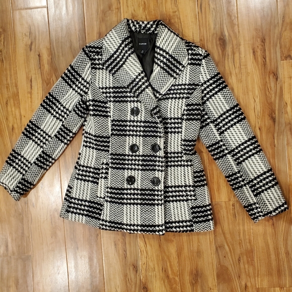 Rampage Jackets & Coats 46 Rampage Plaid Pea Coatwinter Coat Poshmark